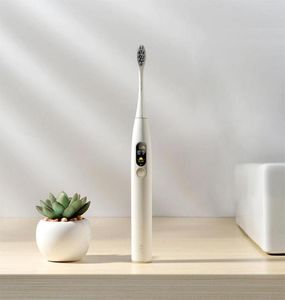 Versão global mijia oclean x escova de dentes elétrica adulto à prova d'água de cobertura automática de carga rápida de carga de dente1740567