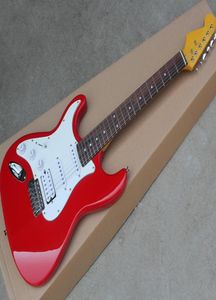 Sol elli Redpink Elektro Gitar, Rosewood Fretboardwhite Pickguardsssssssssssssssssss