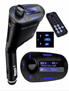 Nowy samochód mp3 odtwarzacz Bluetooth FM Treaster Modulator USB MMC LCD z zdalną sprzedażą 6407525