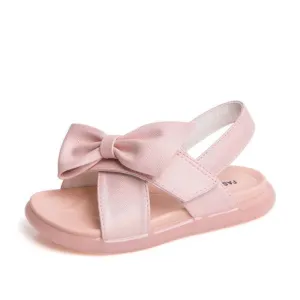 Sneakers New Summer Kids Sandals For Girls Leather Toddler Shoes Bowtie Soft Sole Sandale Enfant Fille Fashion Slippers For Children