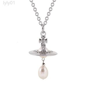 Designer viviane westwood Jewelry Western Empress Dowager Baroque Freshwater Alien Pearl Saturn Stereoscopic Orb Necklace Light Luxury Elegance and High Grade Sw
