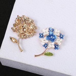 Brooches Temperament Charm Elegant For Women Luxury Jewelry Korean Style Brooch Suit Accessories Flower Shpae Drip Oil Pin