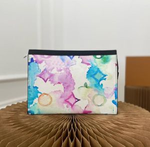 Projektanci luksurysów zippy pochette voyage torebka dla męskich damskich skóry gradient torba doodle damskie podróżowanie męskie portfela torebka moneta PA1712882