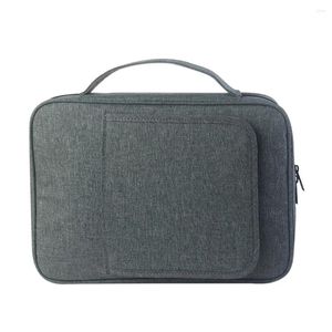 Bolsas de armazenamento Organizador de estilo de tampa do livro cinza masculino com alça