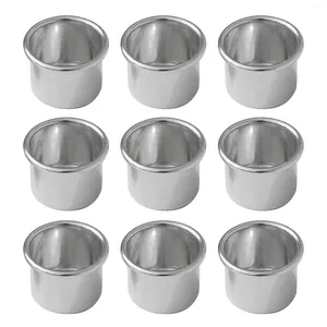 Kerzenhalter 20pcs Aluminium Cups Metal Tea Light Holder für Home Wedding Party Weihnachtsessen Dekorat Kerzenstick