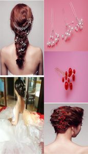 2020 Bling Bridal Hair Accessories Floвия бусины невеста для волос