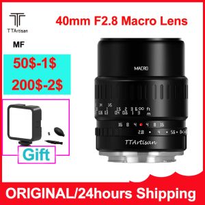 Аксессуары Ttartisan 40 мм F2.8 Lens для Sony E Fuji X Canon M RF Panasonic Olympus M4/3 Nikon Z ZFC L Mount Mf Mf APSC Объектив камеры