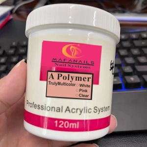 Liquidi 100 g/bottiglia rosa/bianco/chior art chior art acrilico polvere veloce asciugatura rapida immersione/estensione/intaglio edificio lucido Crystal Pigment Tr#86