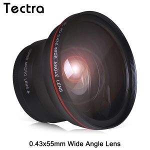 Accessories 55mm 0.43x Professional Hd Wide Angle Lens W/ro Portion for Nikon D3400 D5600 for Sony Alpha Cameras