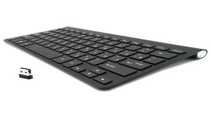 Ultra Slim Mute Russian Keyboard 2 4G Беспроводные мыши комбинированных ножниц с USB -адаптером для Win Mac Android TV Box PC Y0816295S6236027