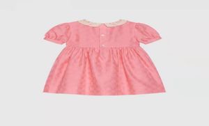 kid girl summer flower dresses wedding fashion designer set 100150cm boutique girl whole pink toddler colors cloth cotton mat9284106