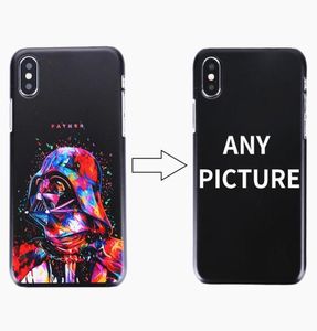 50st Custom Design DIY LOGOPO Hard Phone Case för iPhone X 11 12 Mini Pro Max Anpassad tryckt Back Cover2678257