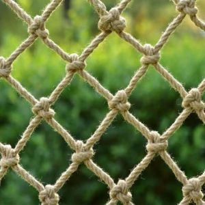 Hantverk växtstöd netting, 3 mm naturlig jute rep växt klättring trädgård netting trellis för klättring växter bean frukt retro