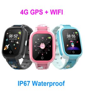 DF71 4G GPS WiFi Children Smart Watch Touch Screen Real Water Screen Sim Card Sim Sim Chiama Baby Wristwatch3794237