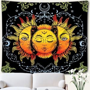 Tapestries Wall Art Tapestry Interior Sun Out Of Mind Painting Decor For Room Decoration Wallpapers Year's Aesthetic Home Y2k