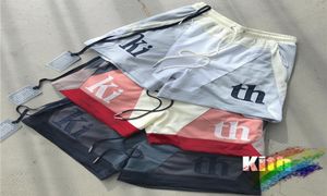 2021SS Shorts Kith Mesh Män kvinnor 11 Högkvalitativt lapptäcke överdimensionerad breechoth andningsbar dragstring8072993