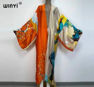 Kimonos Verano Women Sukienka Stampa a maniche lunghe Candigan Femmina Femmina sciolta Copertina di spiaggia per la spiaggia di Boho Kaftan 2206188579180