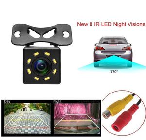 HD 8 LED Auto Vista posteriore Visita Night Vision Universal Reverse Retroview Camera da parcheggio di backup per auto largo 170