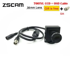 Lens Mini CCTV Kopplar bil med låg ljuskamera hög upplösning 700tvl Effioe Säkerhetsskydd Box Video OSD Menymamera