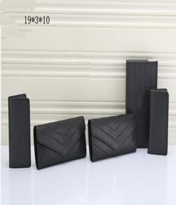 Long Wallet Purse Cardholder Money Bag Card Holders Designer Loulou Yshaped Quilting Thread Wallets Women Men mode lyxig L7088495