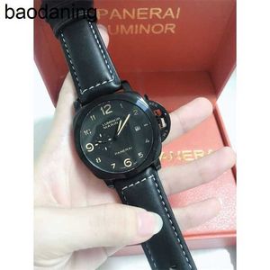 Luxury Panerass Designer Watch Mens for Mechanical Men Leather Strap Waterproof Brand Italy Sport Wristwatch