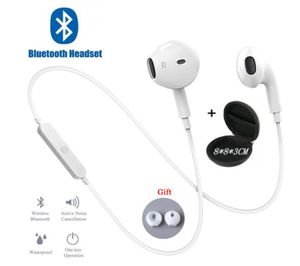 S6 Sport Neckband Wireless Kopfhörer Bluetooth Ohrhörer mit Mikrofon -Stereo -Ohrhörer -Headset für iPhone 11 Xiaomi Huawei Ohrhörer7645579