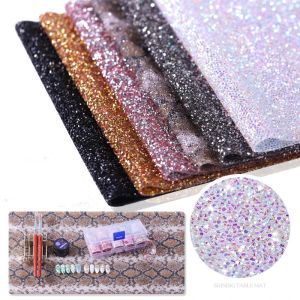 Riposa il tappetino per chiodo diamante Praticare cuscino cuscino glitter pieghevole pad manicure manicure nail art tavolino strumento