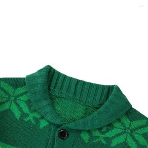 Giubbotti da uomo uomini natalizi casual cardigan camicie a maniche lunghe shawl collare collare renna stampare maglione maglione maglia a maglia