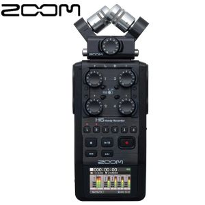 Регистратор Zoom H6 Blk Portable Handheld Digital Recorder 6track для интервью X/Y MIC Audio Интерфейс операция Multitrack для музыканта