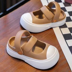 Sandalo per gocce di pantofola 2024 Summer Childrens Princess Slifors Anti Slip Solle Sole per bambini Teenager School Wear Shoes 240408