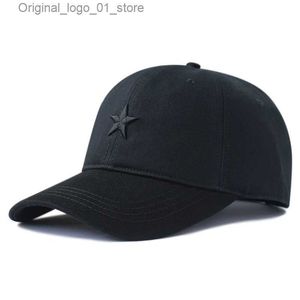 Caps de bola masculino de verão de alta qualidade de algodão grande chapéu de beisebol masculino botão de hip hop hat pai casual sol chapéu 56-61cm 62-68cm Q240408