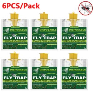 Traps 6PCS Fly Trap Bags Effecitive Fly Catcher Insect Trap Hanging Bait Bag Disposable Mosquito Catcher Outdoor Garden Pest Catcher