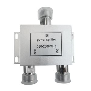 Radio RF Radio Frequency Power Splitter Combiner 1 till 2 Way 3802500MHz Signal Booster Divider Adapter N Connector Type 50 Ohm Fast