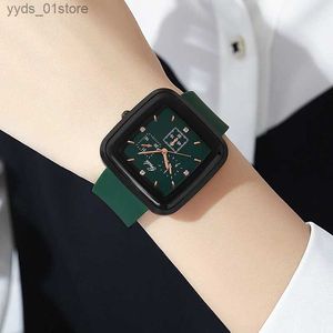 Kvinnors klockor Uthai BK107 Kvinnor Simple Fashion Square Box Exquisite Sile Band Youth Par Atmosphere Style Life Waterproof L46