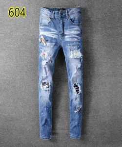 2019 Top Quality 007 I Джинсы знаменитые бренд -дизайнерские джинсы Men Men Fashion Wear Mens Biker Jeans Man Pants5158381
