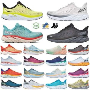 One Hokka Bondi 8 2024 Piattaforma da donna Scarpe da corsa Clifton 9 Men Blakc White Harbor Mens Women Trainners Runnners 36-48