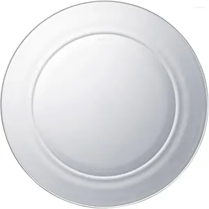 Plates Clear Glass 11 Inch Dinner Plate Set Of 6