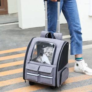 Cat Carriers Pets Backpack Carrier Breathable Foldable Small Dog Shoulder Bag Outdoor Portable Travel Transparent For Cats