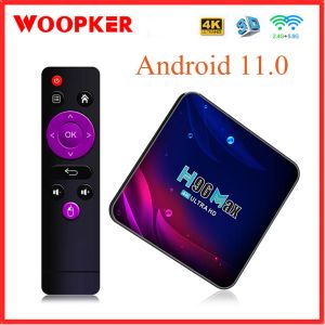 Box H96 MAX Smart TV Box Android 11 4G 32 GB 64 GB WiFI 2,4G 5G 4K HD HDR USB 3.0 Bluetooth Receiver Media Player 2G 16 GB Set Top Box