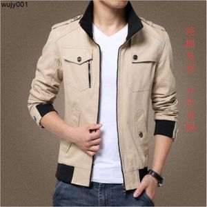 Spring and New Casual Style Collar Mens Jacket Color Thin Autumn Clothes