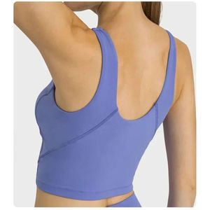 2024 reggiseno yoga lu donna giubbotto ad alta elasticità con cuscinetto toracs canotta canotta canotta da corsa sportiva mutande sportiva giut limone estate tops woman s s s s s s s s s s s s s s s s s s s s s s s s s s s s s s s s S