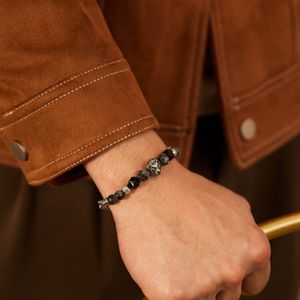 2024 Designer Fashion retrò Accessori per leoni personalizzati Gioielli semplici Bracciale in perline di pietra naturale per uomini e donne