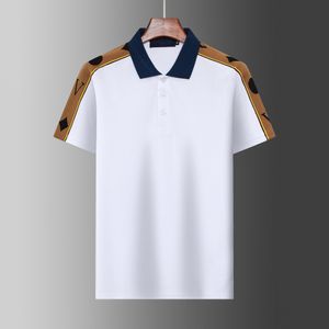 Италия 2024 Роскошные мужские рубашки поло в летних модных брендах дизайнерская рубашка Polos Men Дизайнерская вышивка с коротким рукавом Tees US Size XS-XL Top.1