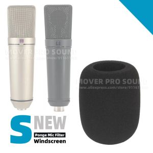 Acessórios Windscreen esponja microfone à prova de vento para Neumann U87ai U 87 89 67 U67 U89 U89i 89i 87AI U87 Microfone anti -Pop Filter Windshield
