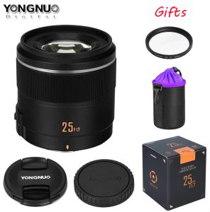 Аксессуары yongnuo yn25mm f1.7m Lens Lens Lens Auto Focus AF/MF Стандартная линза Прайс Большой апертурный