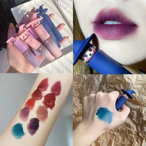 Magic Girl Farbe Lip Schlamm Mund lila Mund grün niedrig gesättigtes Samt Wasser Nebel Lippen Schlamm Lippenstift Schüler Lipglaze 240320