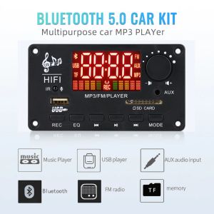 Player 50*2W 100w Amplificatore 12V Mp3 Decodir Board 22V Bluetooth 5.0 Car Music Player Registrazione USB FM Aux Radio per Speaker