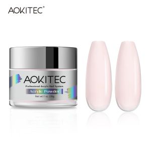 Liquids Aokitec 1oz/2oz Acrylic Powder French Nail Art Starter Design for Nail Carving Extension粘着性装置マニキュアサロン