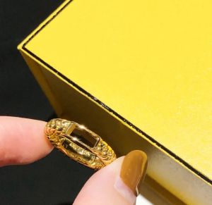 Fashiom designer ringer diamant guld bokstav f ring engagemang för kvinnors designers smycken ring herr guldring ornament tillbehör