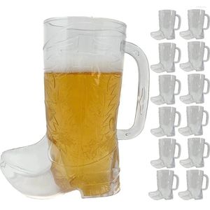 Muggar 12 Cowboy Boot 17oz Plastic - Mugg för Western Themed Party Supplies och Rodeo Decorations 600 ml